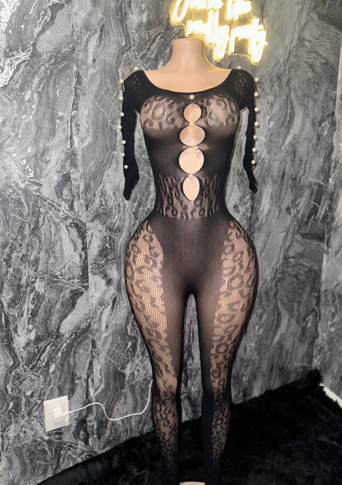 “Leopard” Mesh Jumpsuit