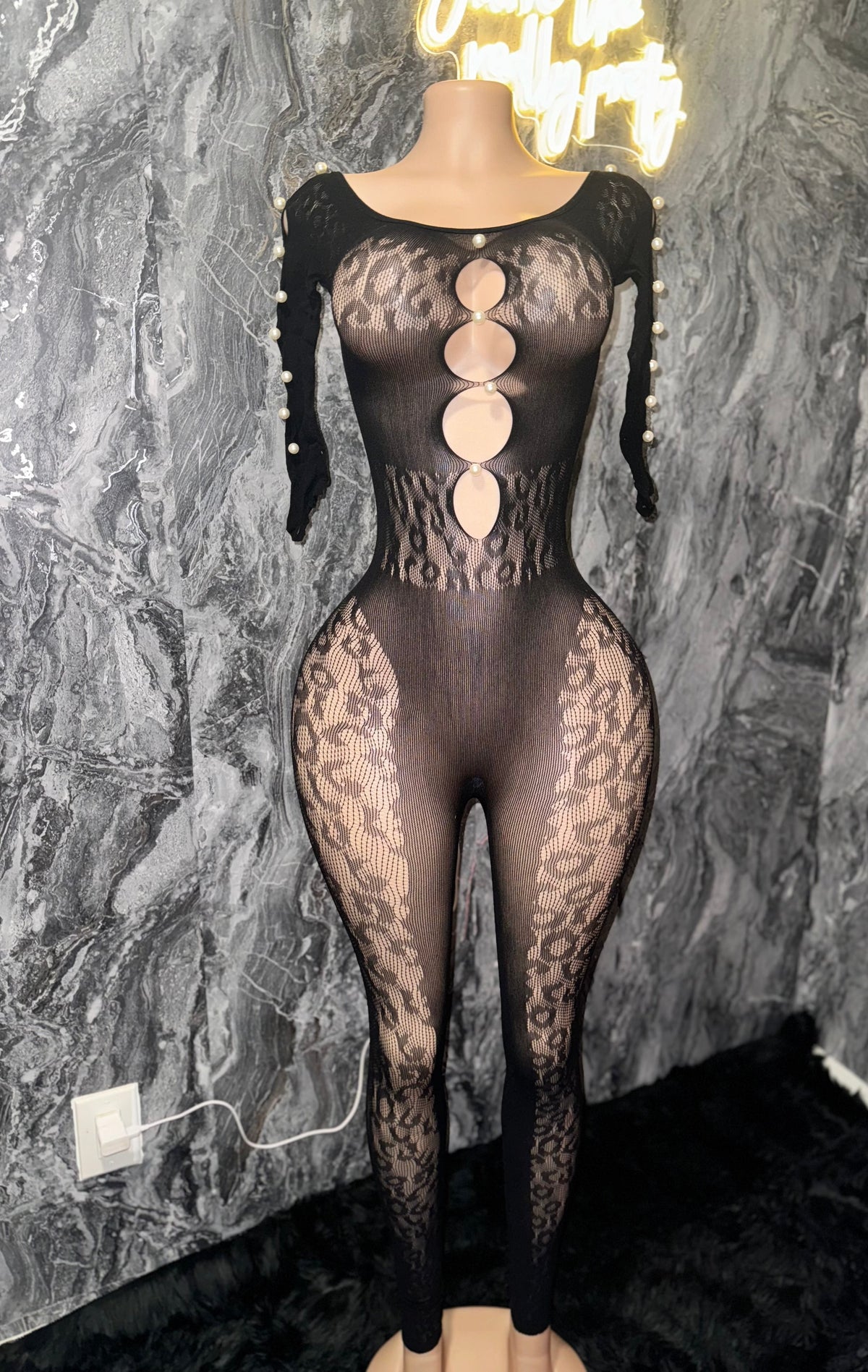 “Leopard” Mesh Jumpsuit